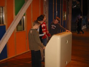 Die Klasse 5b im Museum am Fachtag 2005