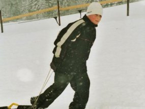 Die Klasse 5a am Fachtag 2003 im Wintersportgebiet