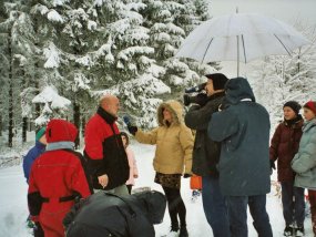 Die Klasse 5a am Fachtag 2003 im Wintersportgebiet