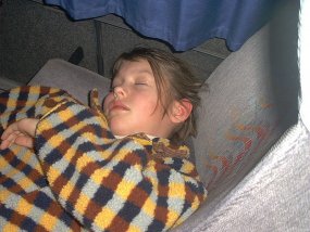 Die Klasse 5a am Fachtag 2003 im Wintersportgebiet