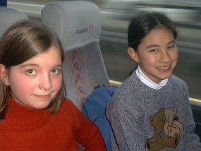 Die Klasse 5a am Fachtag 2003 im Wintersportgebiet