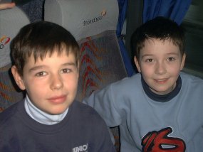 Die Klasse 5a am Fachtag 2003 im Wintersportgebiet