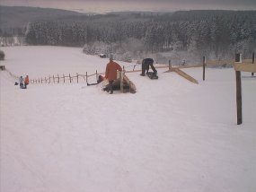 Die Klasse 5a am Fachtag 2003 im Wintersportgebiet