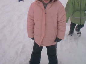 Die Klasse 5a am Fachtag 2003 im Wintersportgebiet